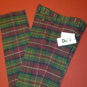NWT Dolce & Gabbana plaid pants